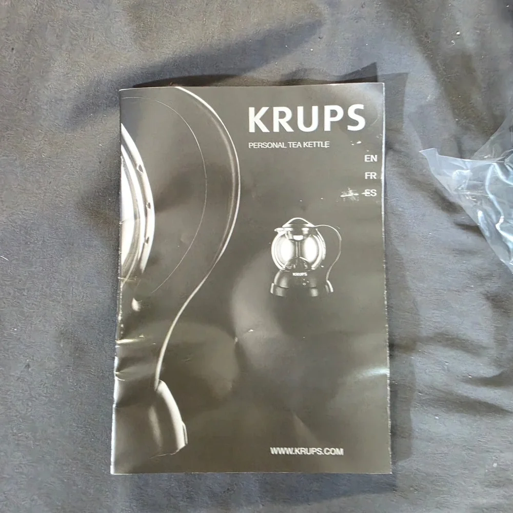 Krups Personal Magic Tea Maker FL7018 Electric Glass Infuser Kettle Black